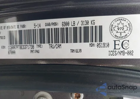 2014 Ram 1500 Longhorn from USA, damaged, VIN 1C6RR7PT8ES371738